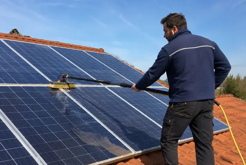 Nettoyage et entretien de panneaux solaires à Maisonsgoutte